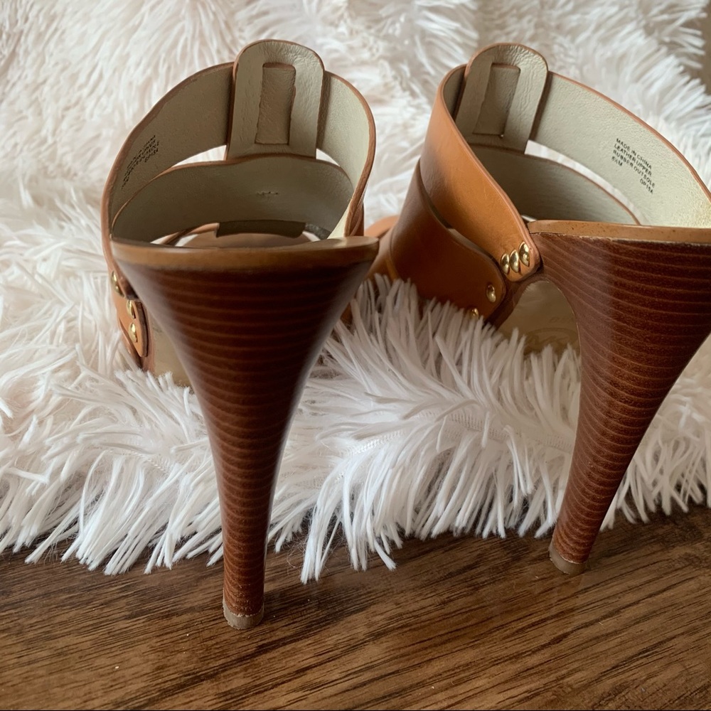 Michael Kors Somerly Leather Mule Pump Heels - Picture 10 of 12